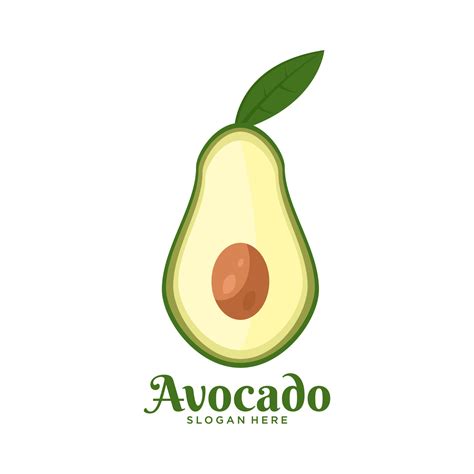 Avocado logo. avocado vector illustration 15426600 Vector Art at Vecteezy