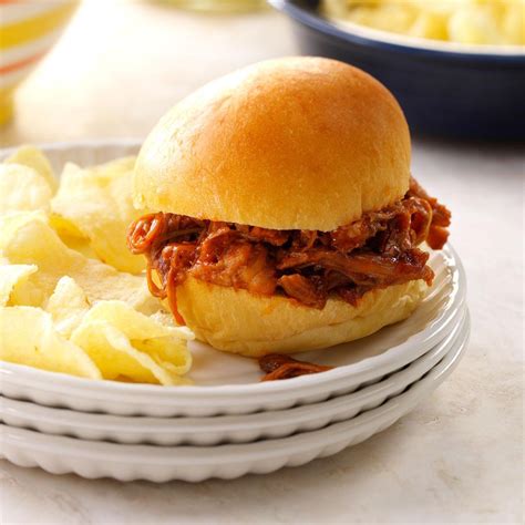 Sweet & Smoky Pulled Pork Sandwiches Recipe | Taste of Home