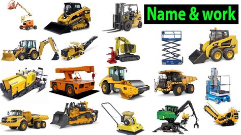 Heavy Construction Equipment Names. Construction Machine Names. Heavy ...