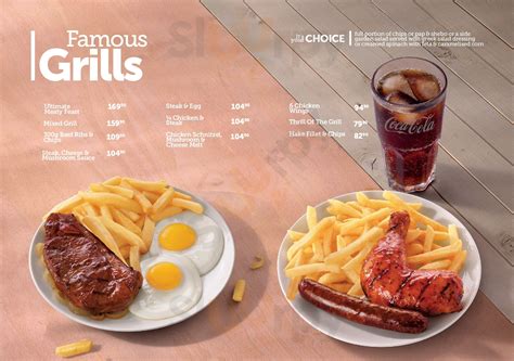 Wimpy menù, Sandton - Main Menu | Sluurpy