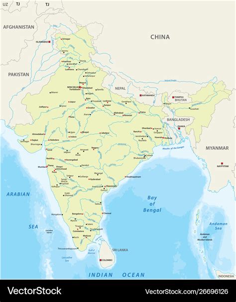 Map Of India Rivers