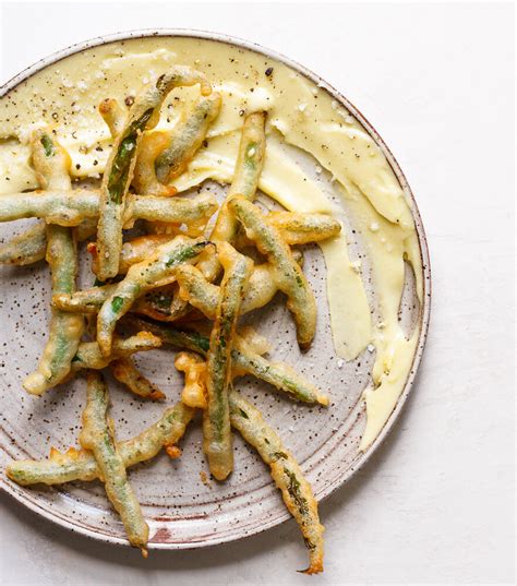 Tempura Green Beans with Wasabi Dipping Sauce — Amanda Frederickson