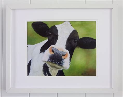 Fresian Cow, Print from Original Oil Painting, Country Wall Art ...