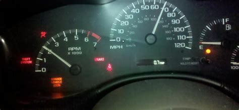 2003 Chevy Malibu Dashboard Warning Lights and Symbols