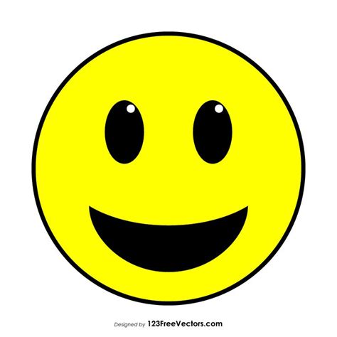 Grinning Face with Big Eyes Emoji Icons Vector | Big eyes emoji, Emoji ...