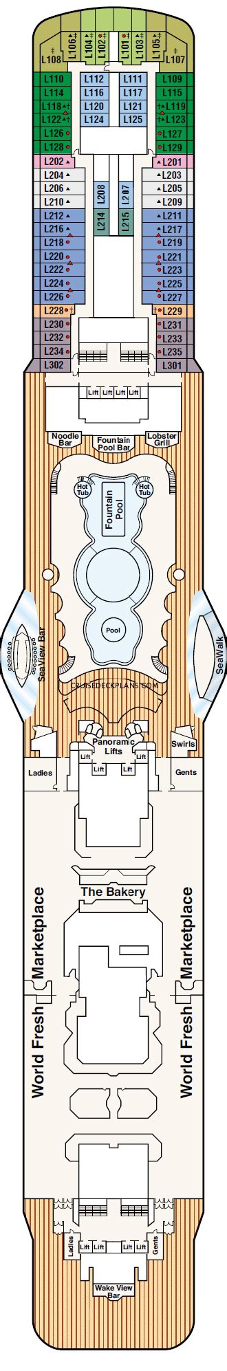 Majestic Princess Deck Plans, Diagrams, Pictures, Video