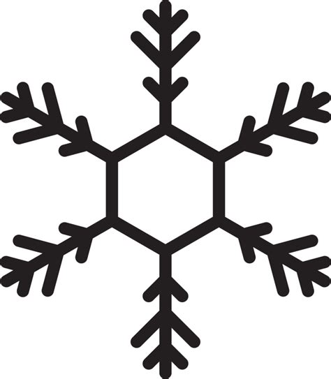 Snowflake icon clip art 22188424 PNG