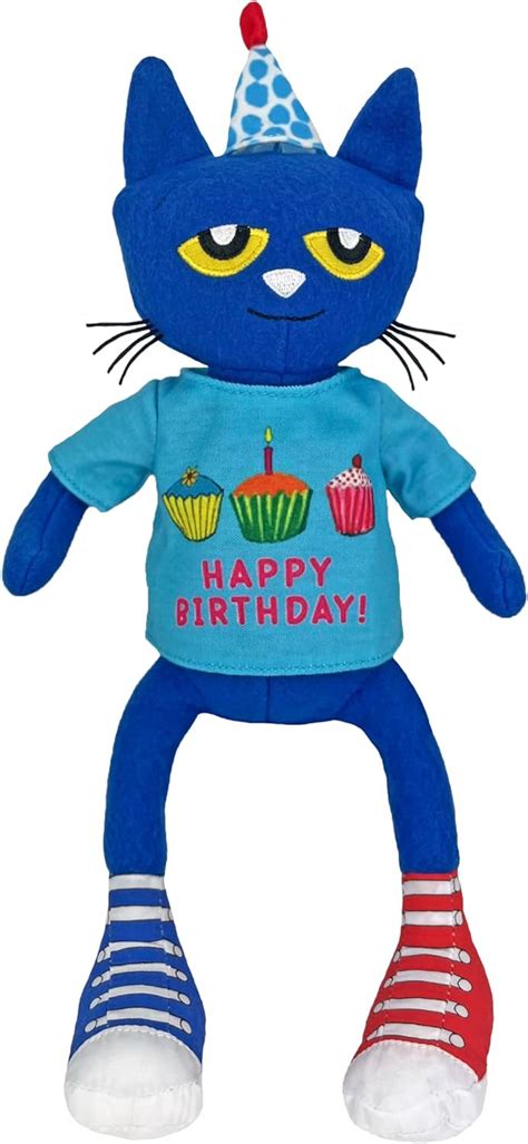 Amazon.com: Pete the Cat Birthday Party Plush: 14 : Dean, Kimberly: Toys & Games