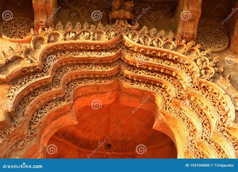 Highly Ornate Archway of Lotus Mahal, Otherwise Called the Kamal Mahal ...