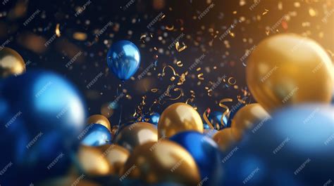 Premium AI Image | Colorful balloons and confetti