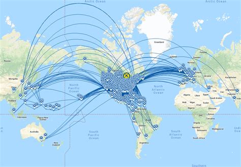 united airlines route map - Google Search | Route map, United airlines, Route