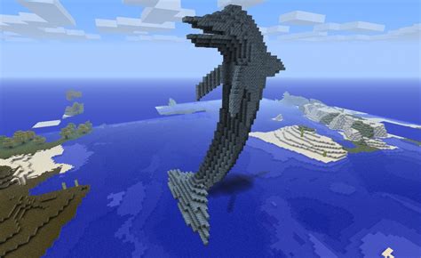 Huge Dolphin Statue Minecraft Project