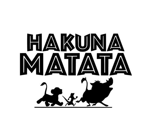 Hakuna Matata Lion King Vinyl Decal Yeti Cups Laptops Cars | Etsy in ...