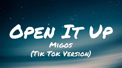 Migos - Open It Up | S L O W E D + R E V E R B (Lyrics) - YouTube