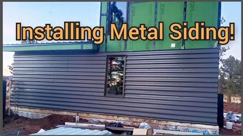 Installing Metal Siding - DIY Cabin Build - YouTube