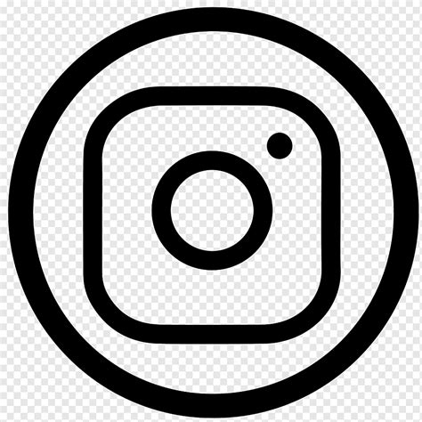 Instagram, Sosyal Simgeler - Dairesel Siyah simge, png | PNGWing