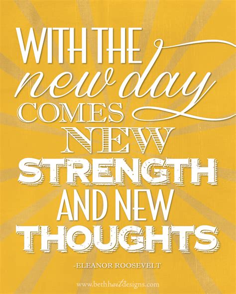 Inspirational Picture Quotes...: With the new day come new strength.