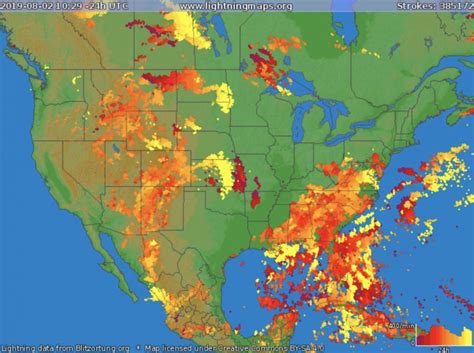 Lightning strike map - bmwriver