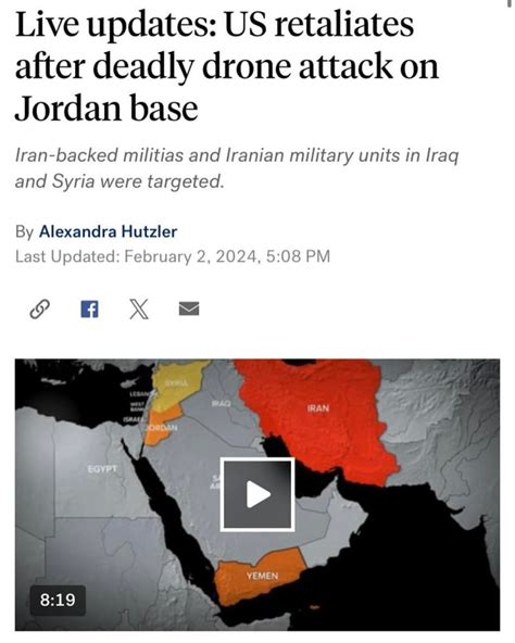 US Launches Retaliatory Strikes on Iran-Backed Militant Targets in Iraq and Syria – County Local ...