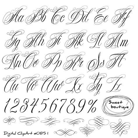 Handwritten alphabet, Calligraphy Alphabet clip art, Calligraphy clip art, Calligraphic clipart ...