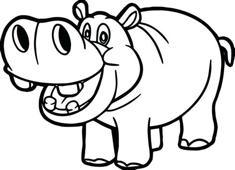 Clipart hippo hippo outline, Clipart hippo hippo outline Transparent FREE for download on ...