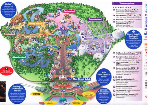 Magic kingdom at walt disney world 2011 park map – Artofit