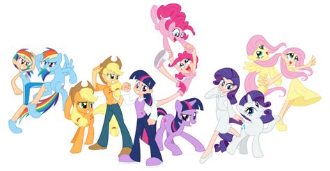 my little pony humans | mane 6 pony human - My Little Pony Friendship is Magic Photo (33089561 ...