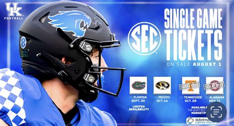 COLLEGE FOOTBALL: Kentucky single game tickets, others on sale ...