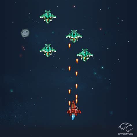 Pixel Space Shooter Assets by Ravenmore