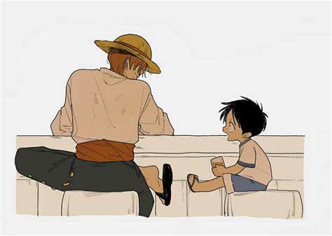 Shanks and Kid Luffy by oioioioiai by Savageman53 on DeviantArt