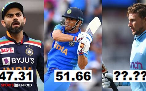 Top 10 ODI Average Batsman - Sportsunfold