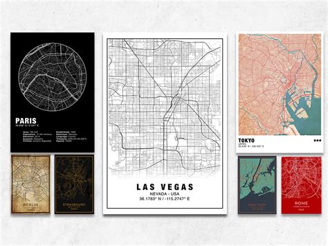 A city map poster or wall art print canvas | Upwork