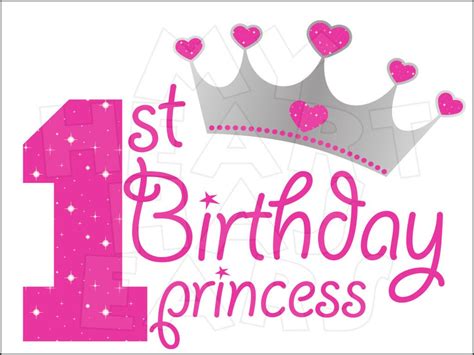 1st Birthday Princess INSTANT DOWNLOAD digital clip art :: My Heart Has Ears. How to make an ...