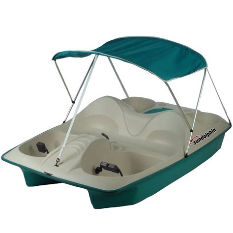 Sun Dolphin 5-Person Pedal Boat with Canopy-71553 - The Home Depot