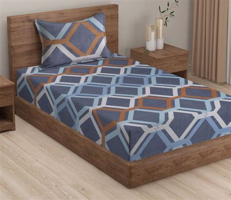 Buy Geometric Single Bed Sheets Online in India - WoodenStreet