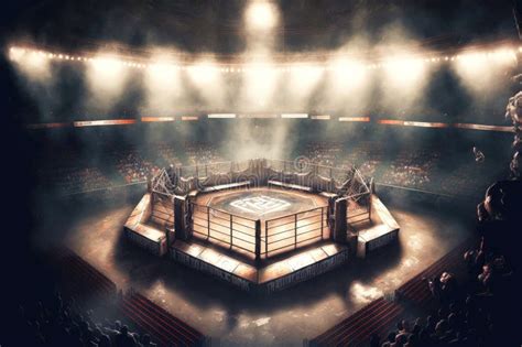 Fighting Arena for Battle of Professional Sports Mixed Martial Arts Mma ...