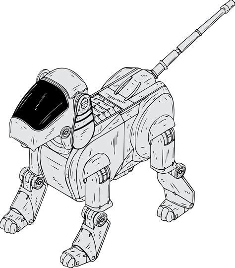 Clipart - robot dog