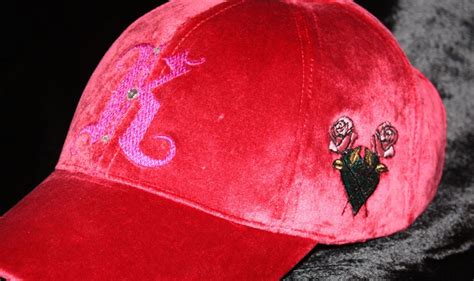 Monogram Baseball Women Cap Pink Sporty Chic Glam Rock Urban - Etsy