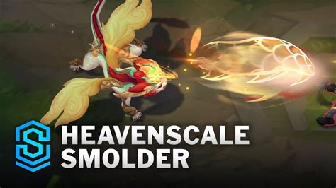 Heavenscale Smolder Skin Spotlight - Pre-Release - PBE Preview - League of Legends - YouTube