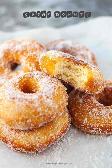 Homemade Sugar Donuts from Scratch - Oh My Food Recipes