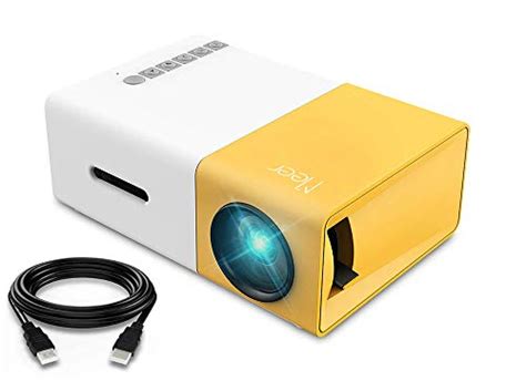 Mini Projector, Meer Portable Pico Full Color LED LCD Video Projector ...
