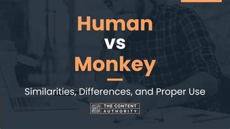 Human vs Monkey: Similarities, Differences, and Proper Use