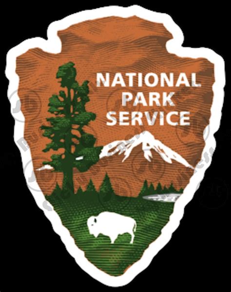 National Park Service NPS Arrowhead Vinyl Sticker Logo - Etsy