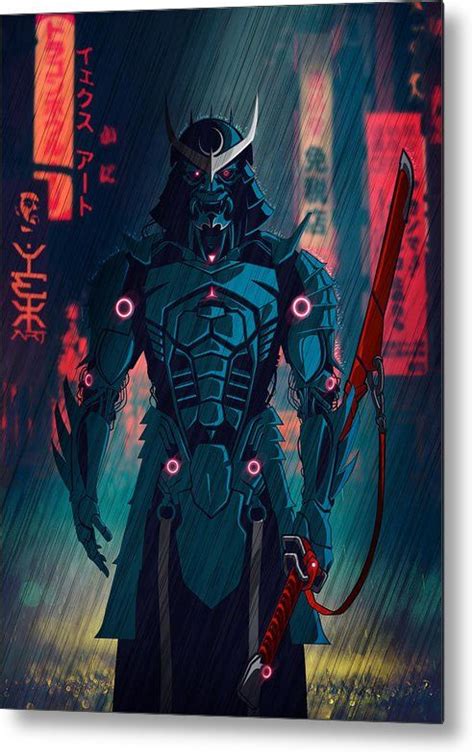 #samurai #cyberpunk #cyborg #2077 #katana #vector | Concept art ...