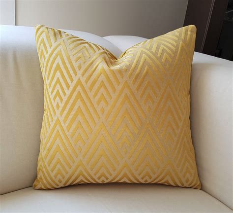 Yellow Throw Pillow | Etsy | Velvet throw pillows, Yellow throw pillows, Throw pillows