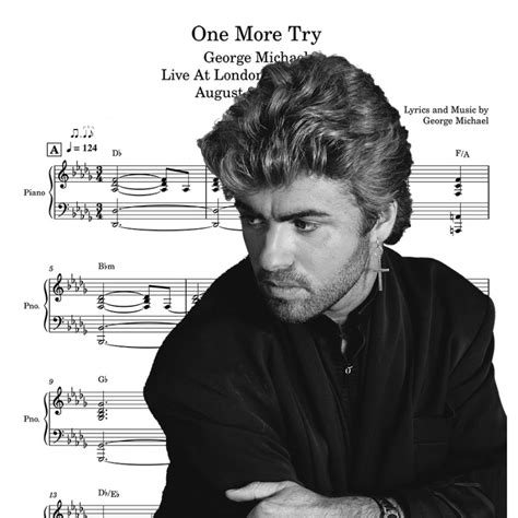 One More Try - George Michael - Piano Voice - (Sheets Piano score ...