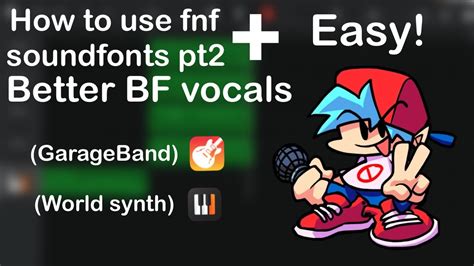 How to make a better BF voice for fnf & how to use other characters soundfonts - YouTube