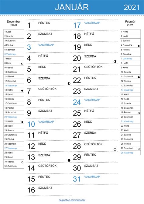 Naptár InDesign - Magyar (Hungarian) - Pagination.com