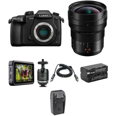 Panasonic Lumix GH5 Mirrorless Camera with 8-18mm Lens and Ninja