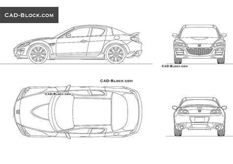 Mazda RX8 DWG, CAD Block, 56% OFF | saratov.myhistorypark.ru